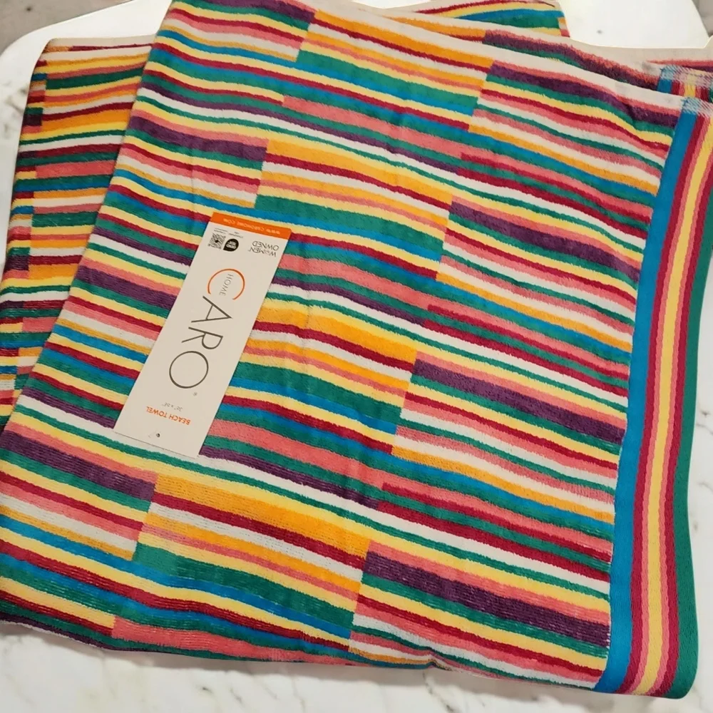 CARO Home Beach Colorful Towel 36